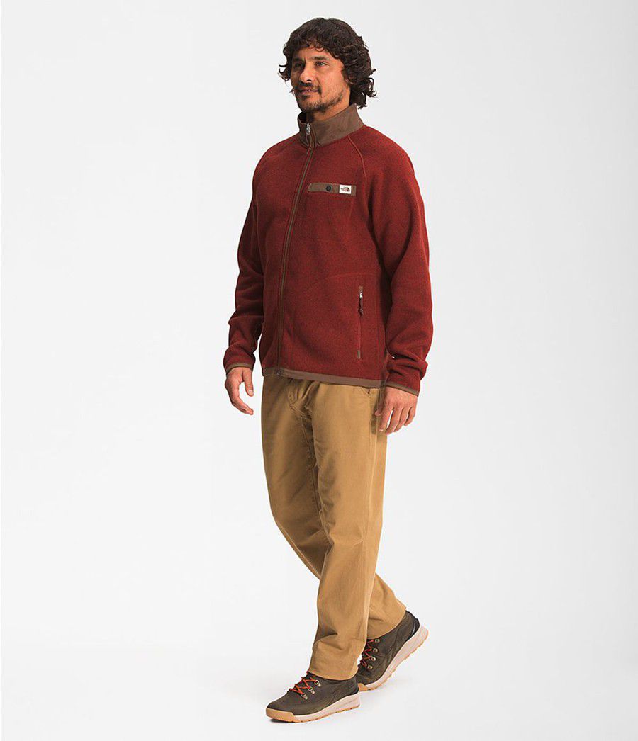 Pánské Mikiny The North Face Gordon Lyons Full Zip Červené | SMOJIPD-95