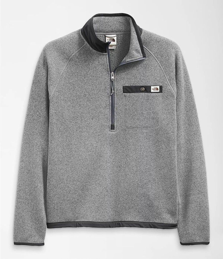 Pánské Mikiny The North Face Gordon Lyons ¼ Zip Šedé | JDHUNIL-29