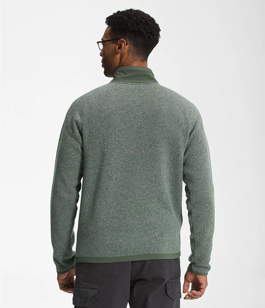 Pánské Mikiny The North Face Gordon Lyons ¼ Zip Zelene | TJYNVRS-27