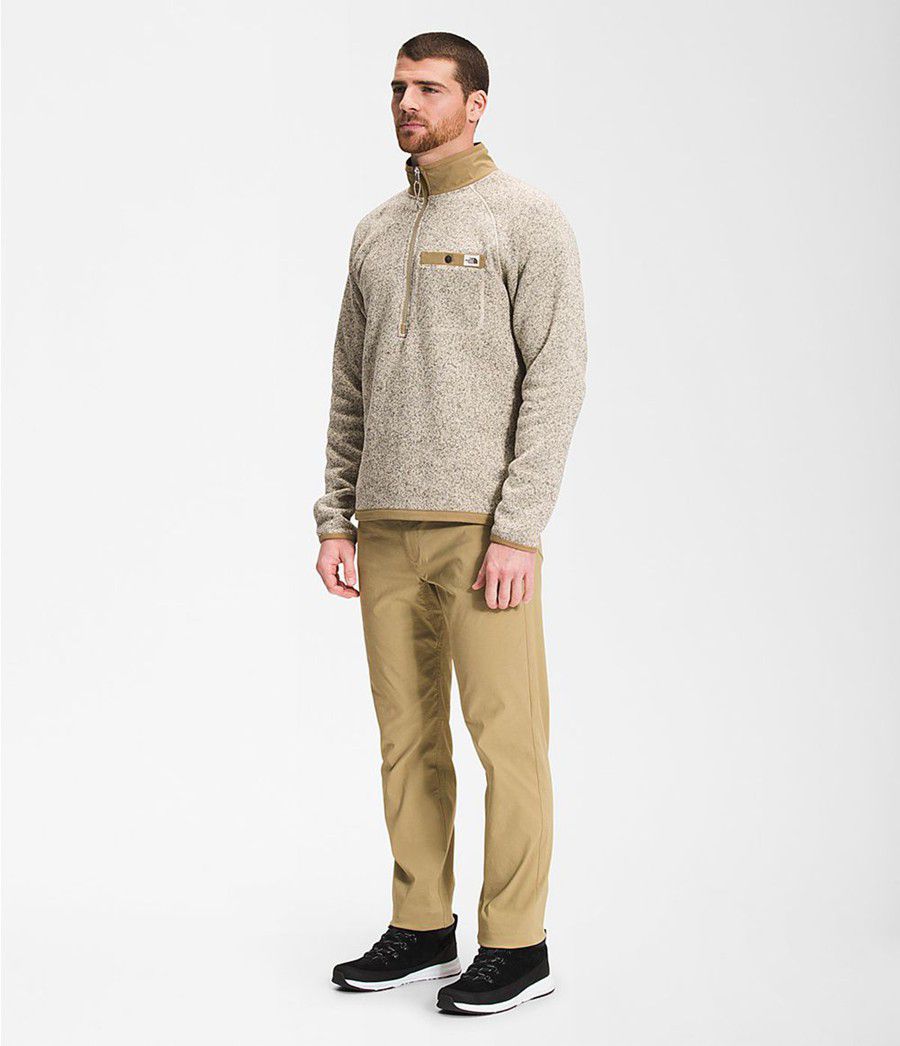 Pánské Mikiny The North Face Gordon Lyons ¼ Zip Hnědé | IABGCWP-40