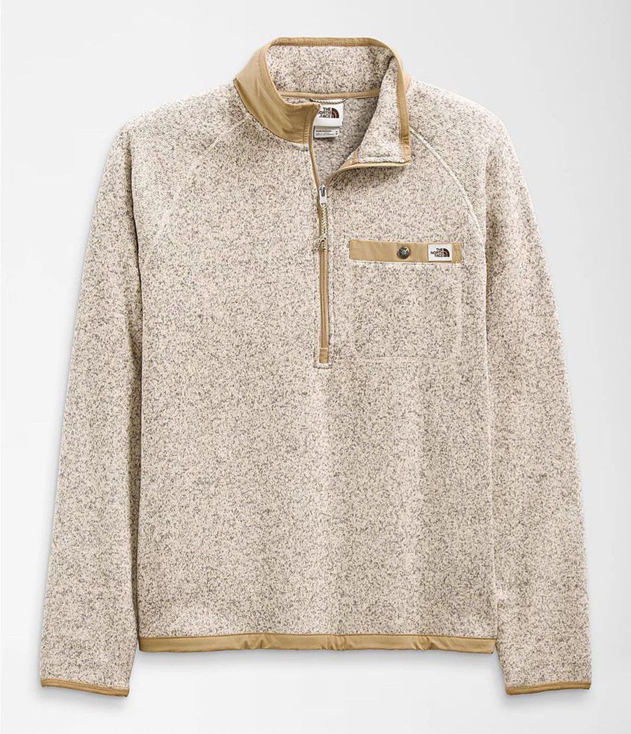 Pánské Mikiny The North Face Gordon Lyons ¼ Zip Hnědé | IABGCWP-40