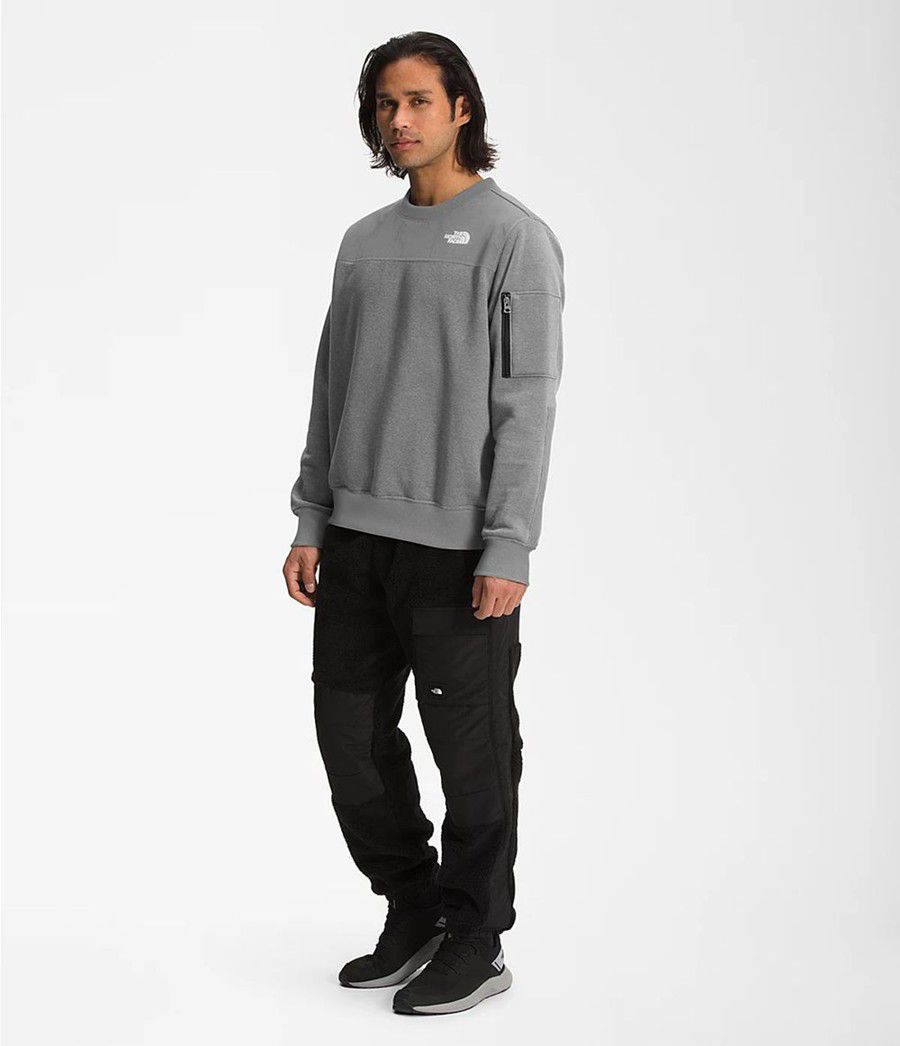 Pánské Mikiny The North Face Highrail Crewneck Šedé | VZPBNGQ-60