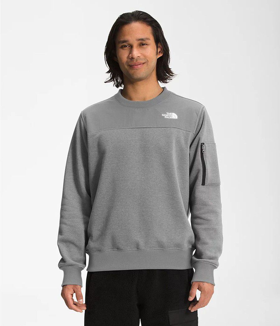 Pánské Mikiny The North Face Highrail Crewneck Šedé | VZPBNGQ-60