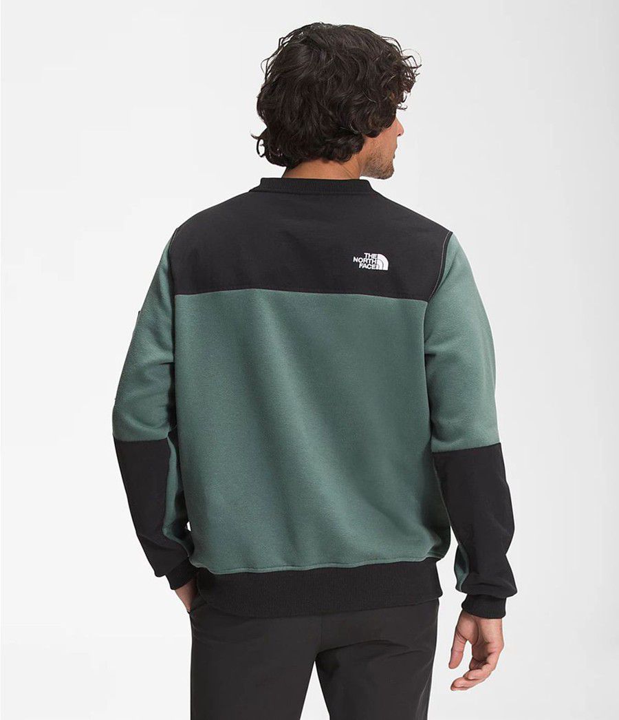 Pánské Mikiny The North Face Highrail Crewneck Zelene | TDJMAOG-04