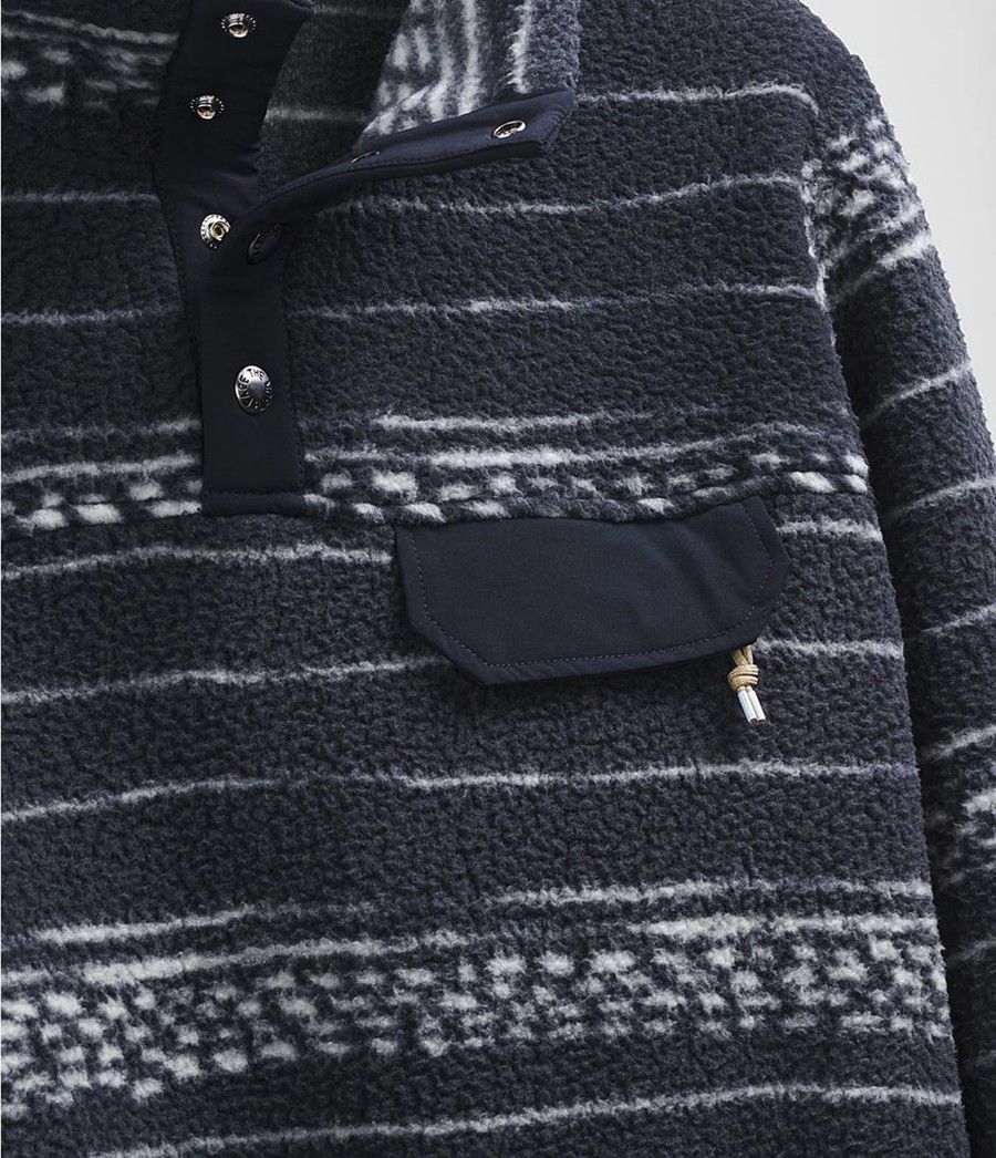 Pánské Mikiny The North Face Printed Cragmont ¼ Snap Pullover Tmavě Blankyt | LEKJUGB-35