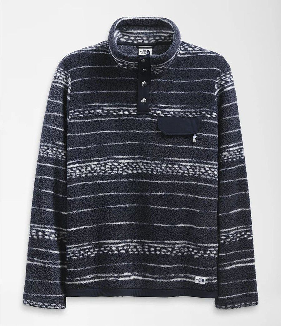 Pánské Mikiny The North Face Printed Cragmont ¼ Snap Pullover Tmavě Blankyt | LEKJUGB-35