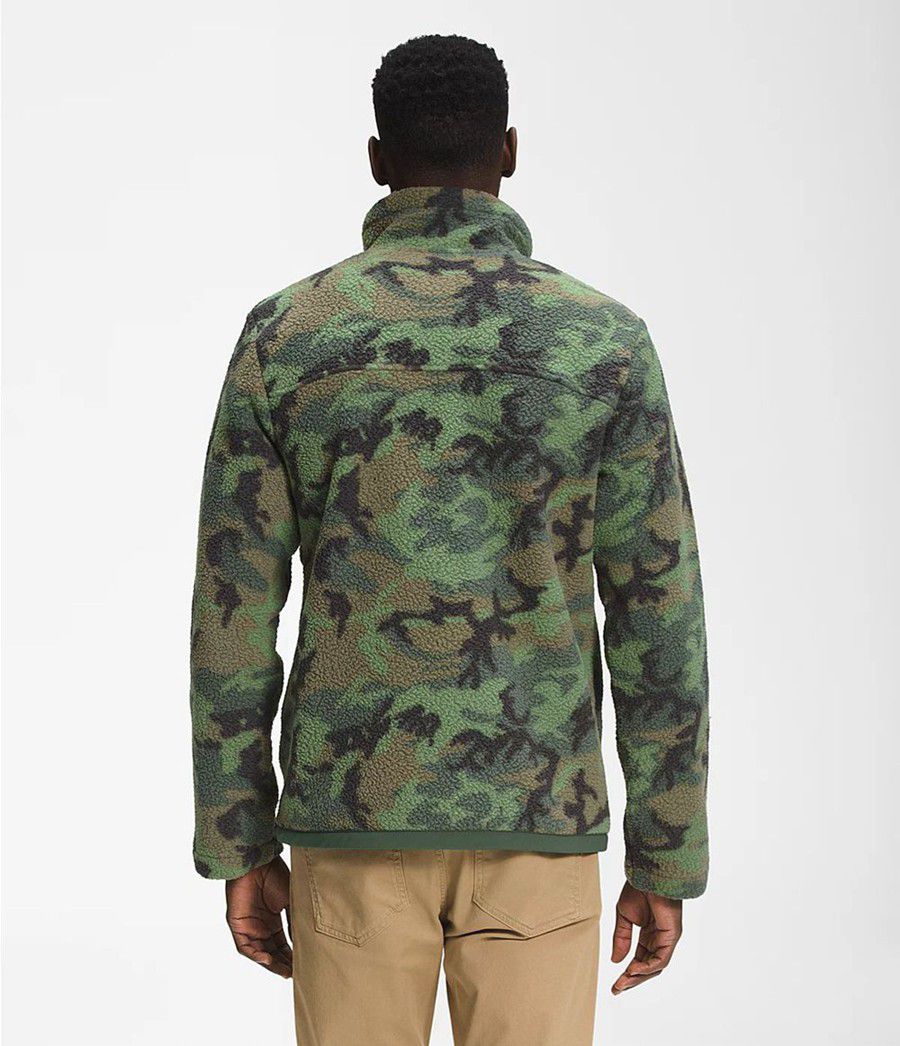 Pánské Mikiny The North Face Printed Cragmont ¼ Snap Pullover Camouflage | ETPWLZU-67