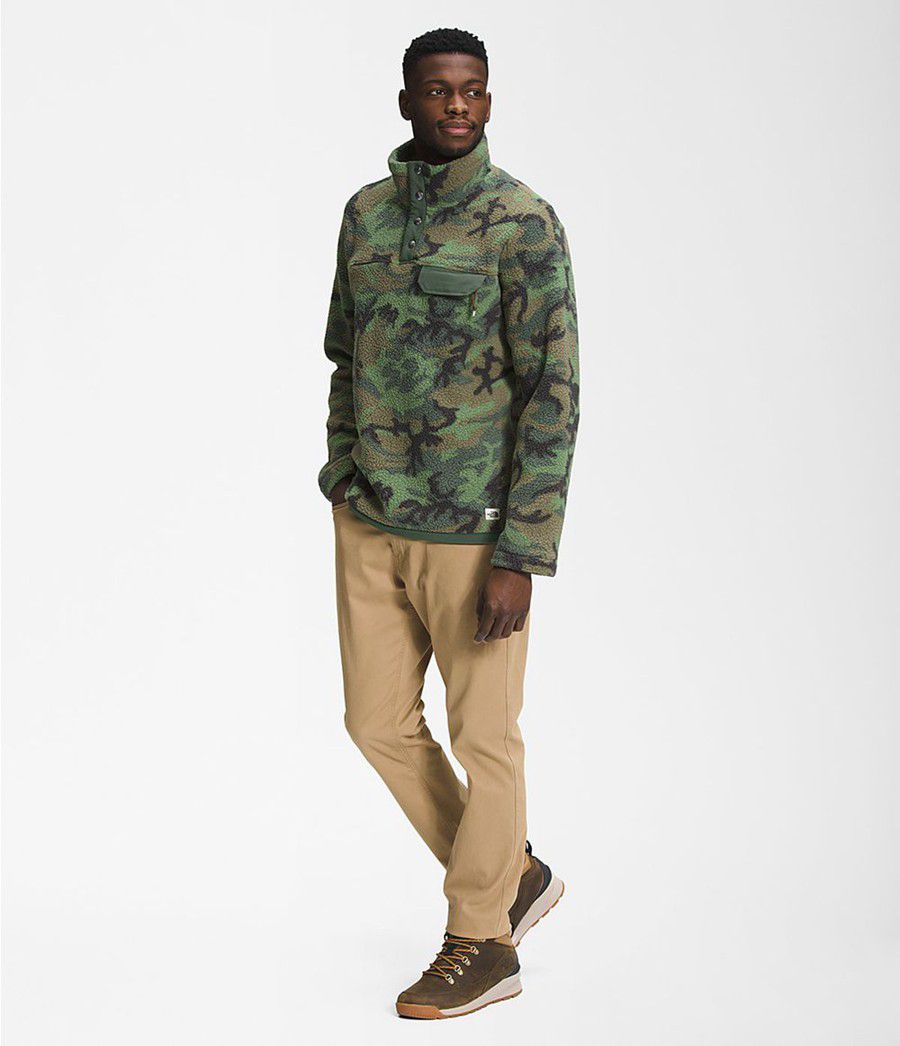 Pánské Mikiny The North Face Printed Cragmont ¼ Snap Pullover Camouflage | ETPWLZU-67