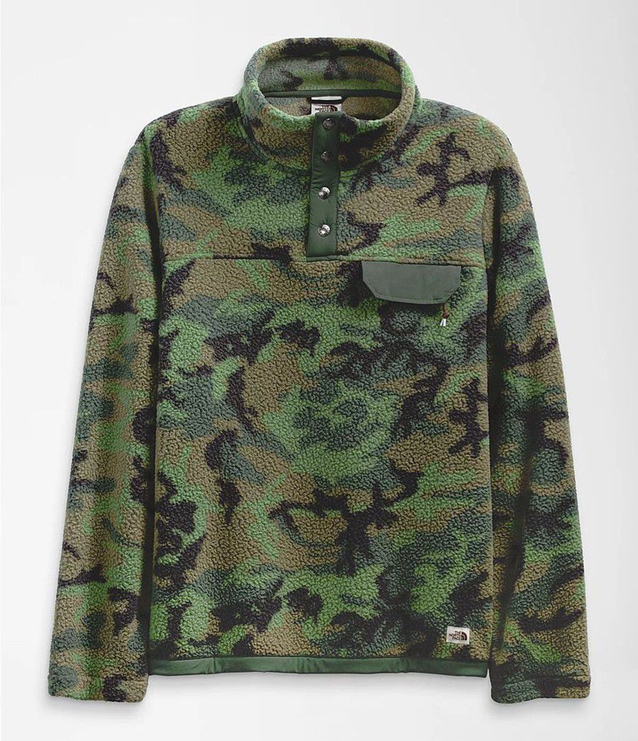 Pánské Mikiny The North Face Printed Cragmont ¼ Snap Pullover Camouflage | ETPWLZU-67