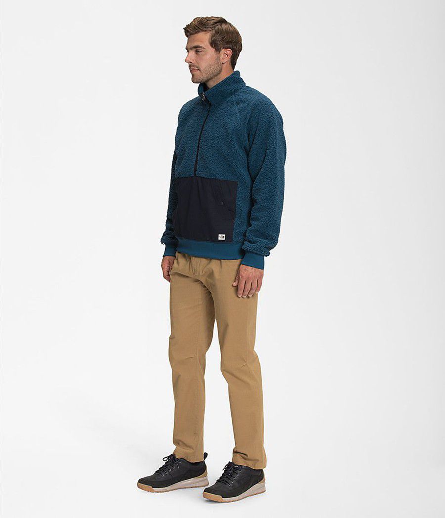 Pánské Mikiny The North Face Ridge Fleece 1/4 Zip Blankyt | ROESMHU-78