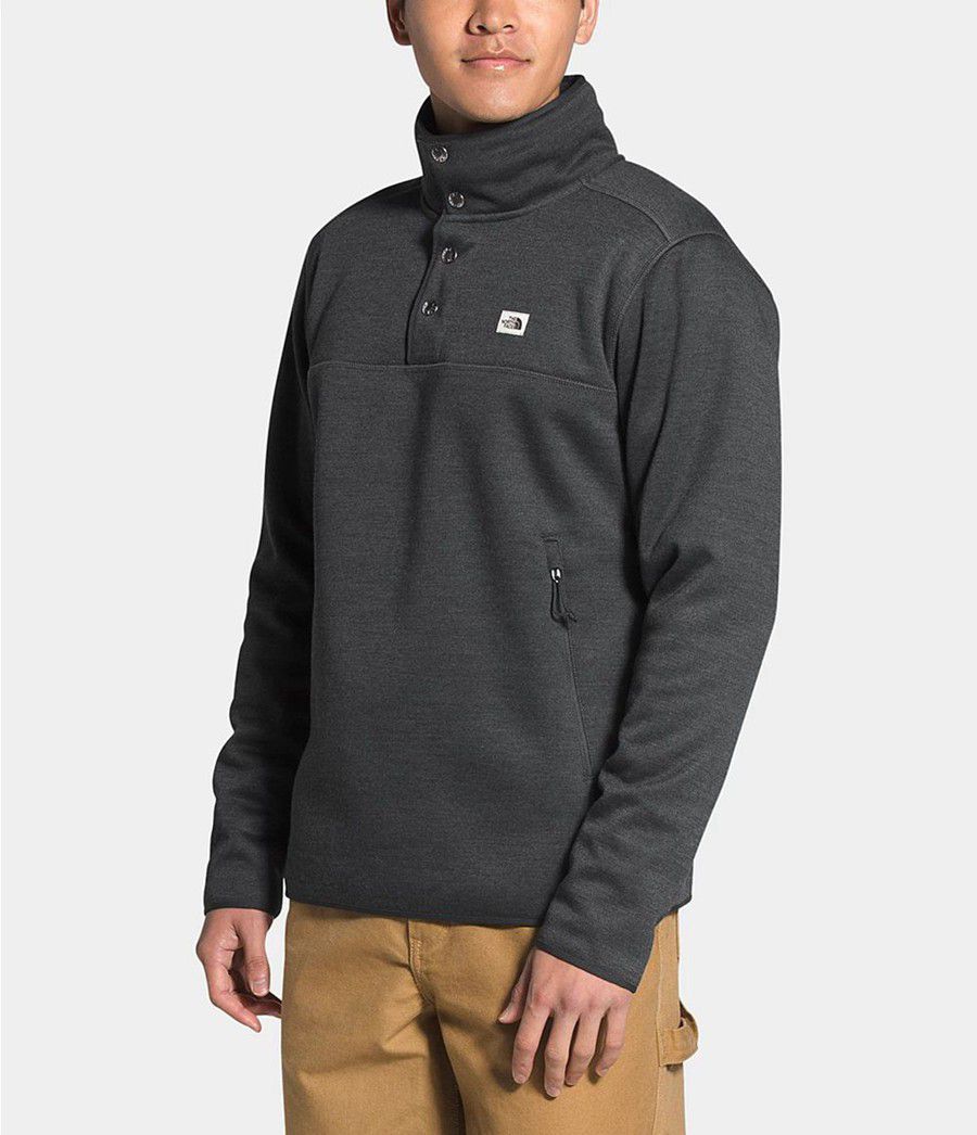 Pánské Mikiny The North Face Sherpa Patrol ¼ Snap Pullover Šedé | ONCUYLE-01