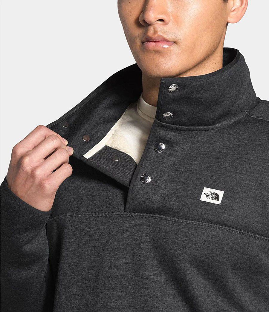 Pánské Mikiny The North Face Sherpa Patrol ¼ Snap Pullover Šedé | ONCUYLE-01