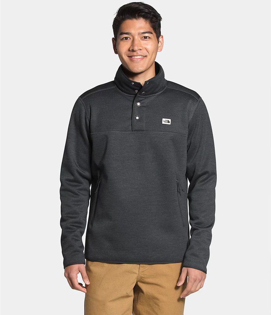 Pánské Mikiny The North Face Sherpa Patrol ¼ Snap Pullover Šedé | ONCUYLE-01