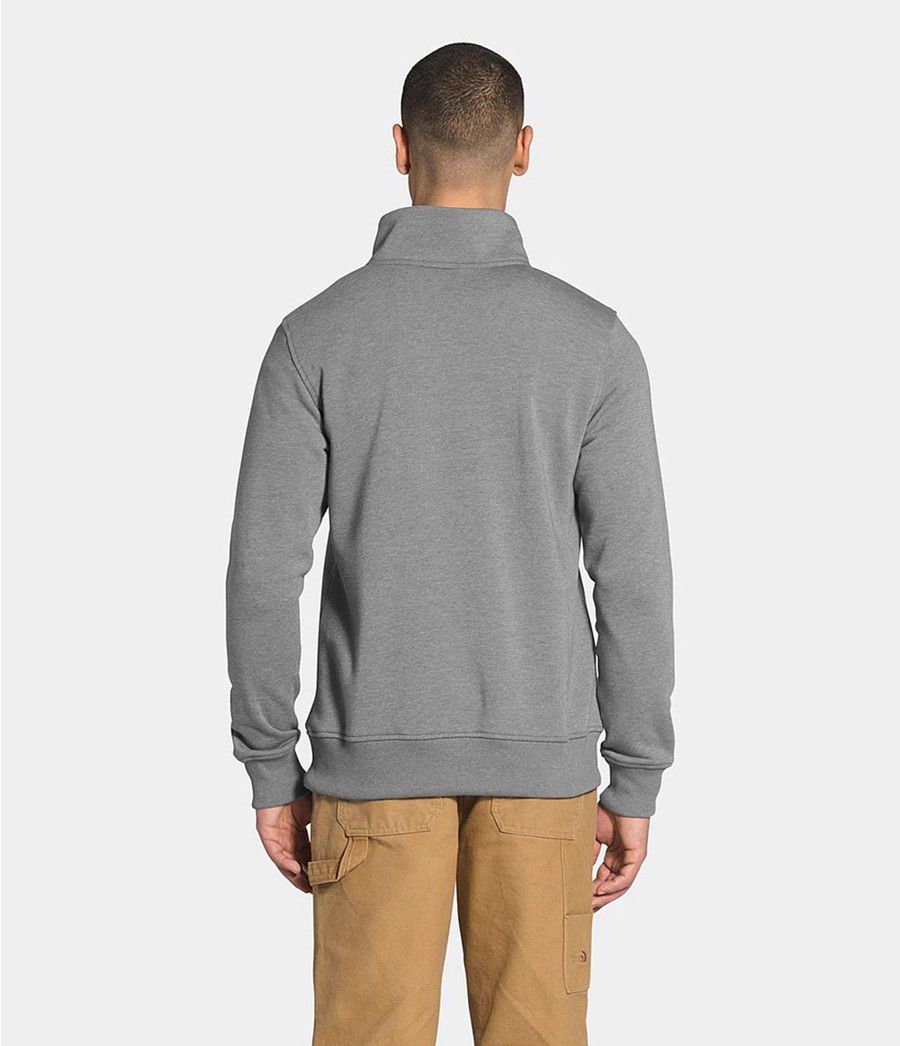 Pánské Mikiny The North Face Snap Fleece Pullover Šedé | EJDOPVF-80