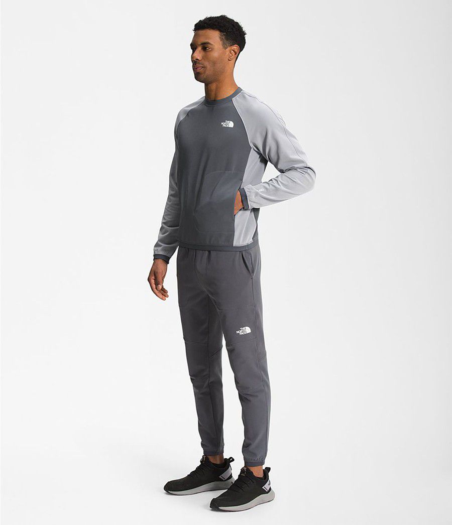 Pánské Mikiny The North Face Tekware® Fleece Crewneck Šedé | MOEHUPC-70