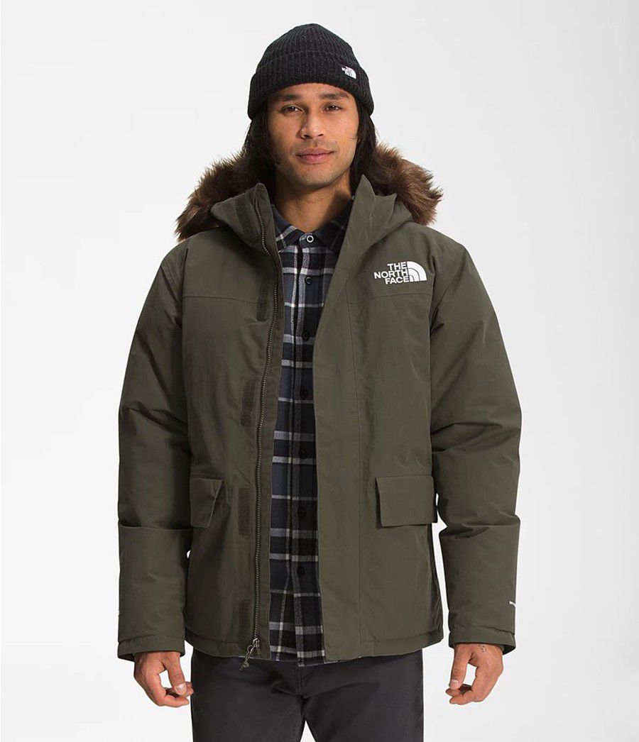 Pánské Parkas The North Face Arctic Olivy Zelené | KLEMRNG-14