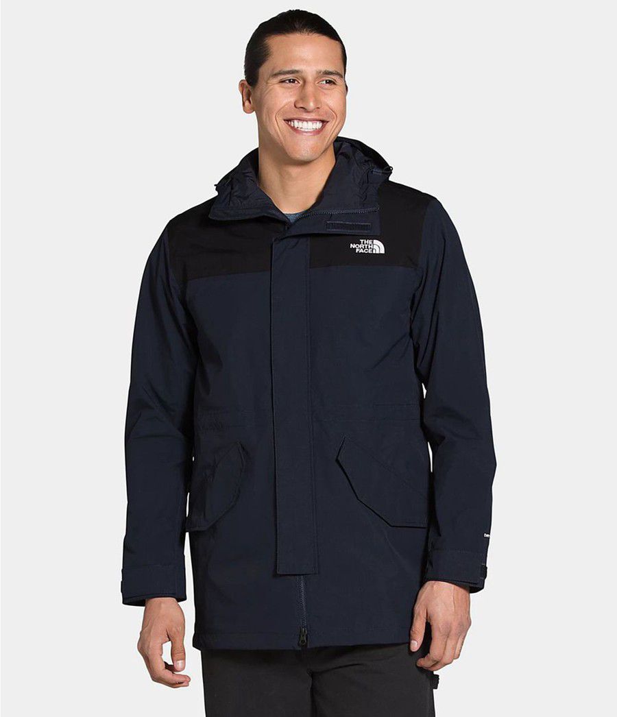 Pánské Parkas The North Face City Breeze Rain Tmavě Blankyt | LYWAZBC-07
