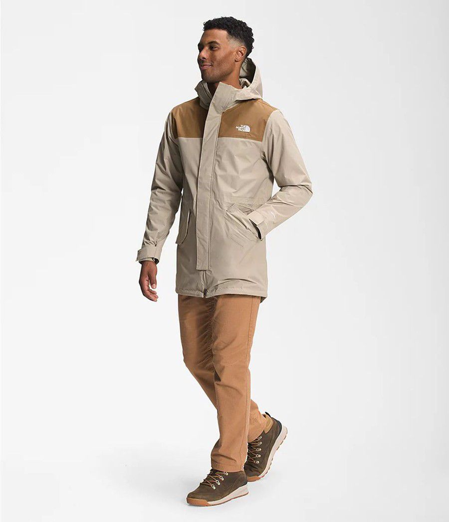 Pánské Parkas The North Face City Breeze Rain Hnědé | EDGVFNU-34