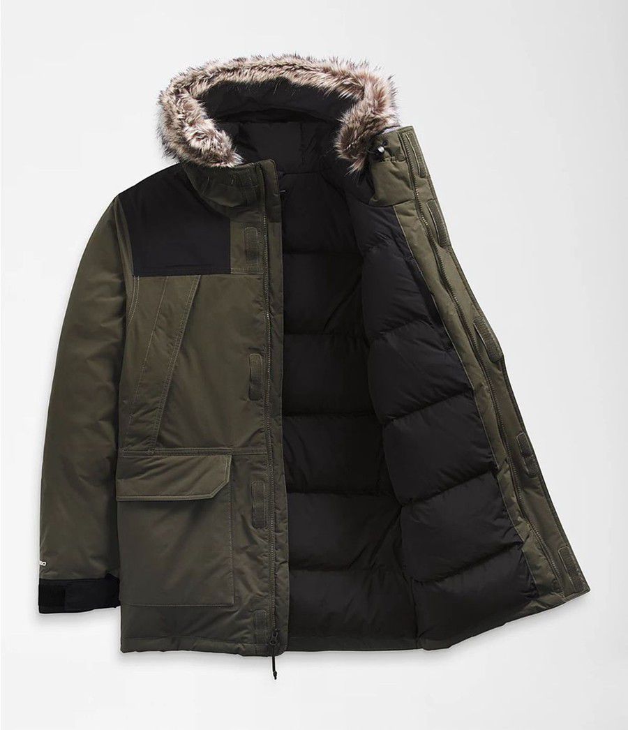 Pánské Parkas The North Face Mcmurdo Olivy Zelené | YFQSCZK-94
