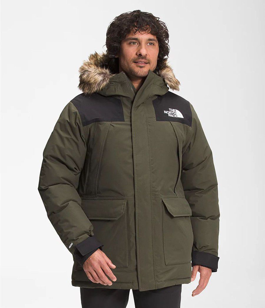 Pánské Parkas The North Face Mcmurdo Olivy Zelené | YFQSCZK-94