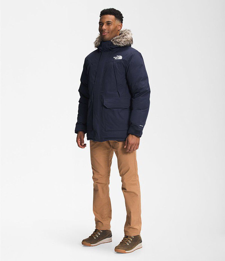 Pánské Parkas The North Face Mcmurdo Tmavě Blankyt | HXYUZVN-87