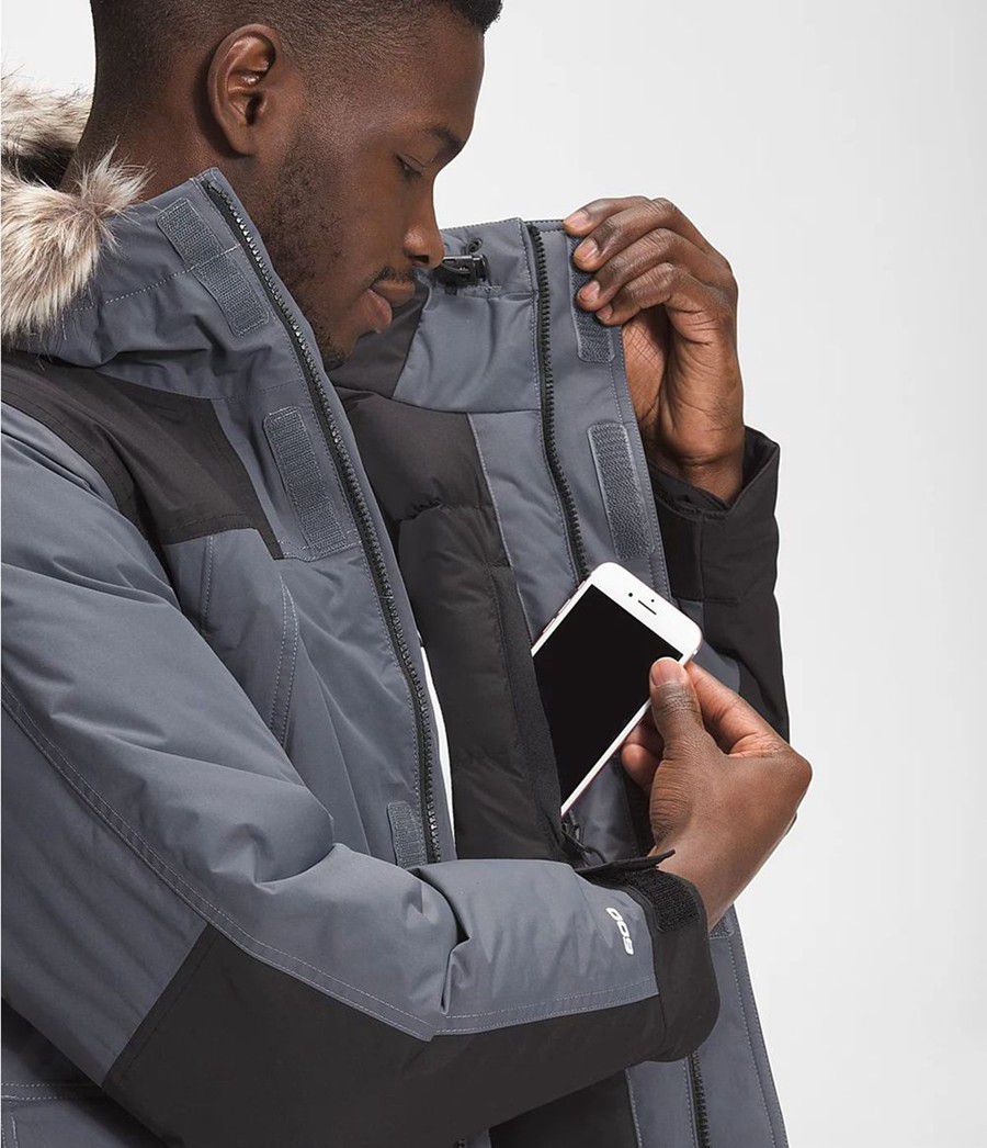 Pánské Parkas The North Face Mcmurdo Šedé | FDHZCRU-13