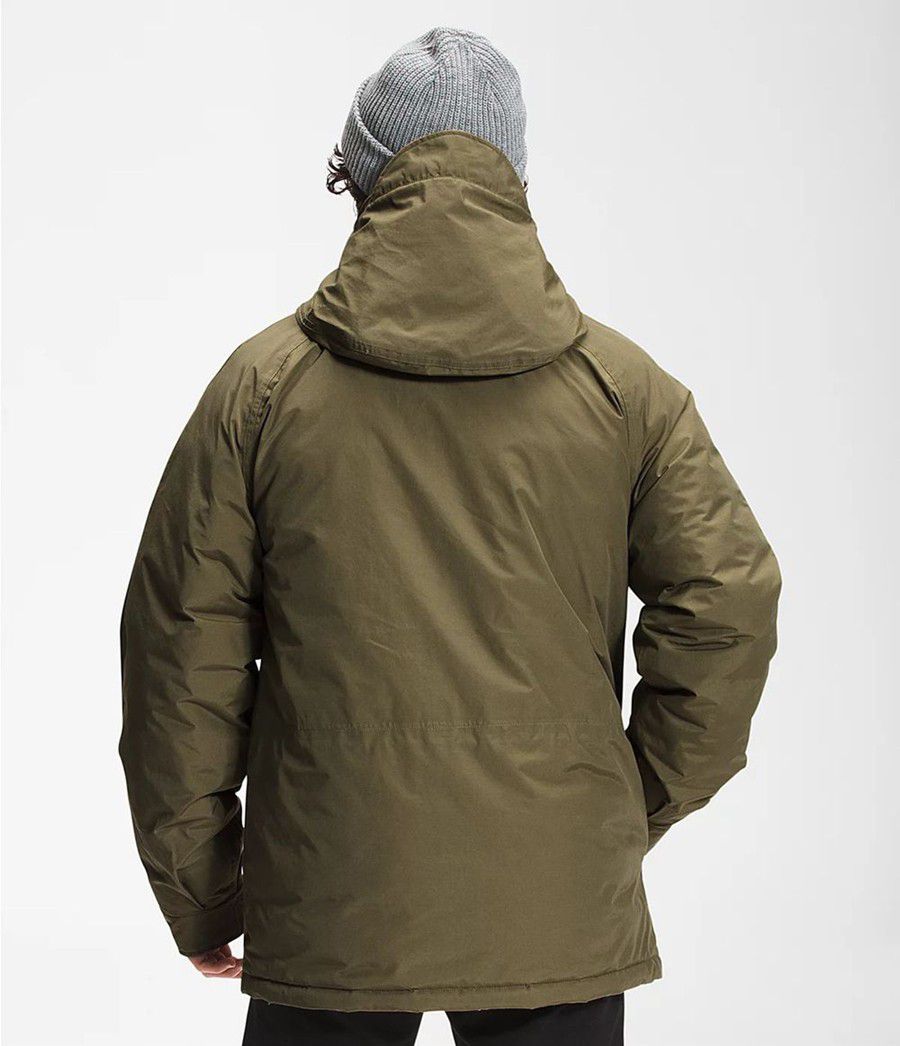 Pánské Parkas The North Face Thermoball Dryvent Mountain Olivy Zelené | BJTQCNY-40
