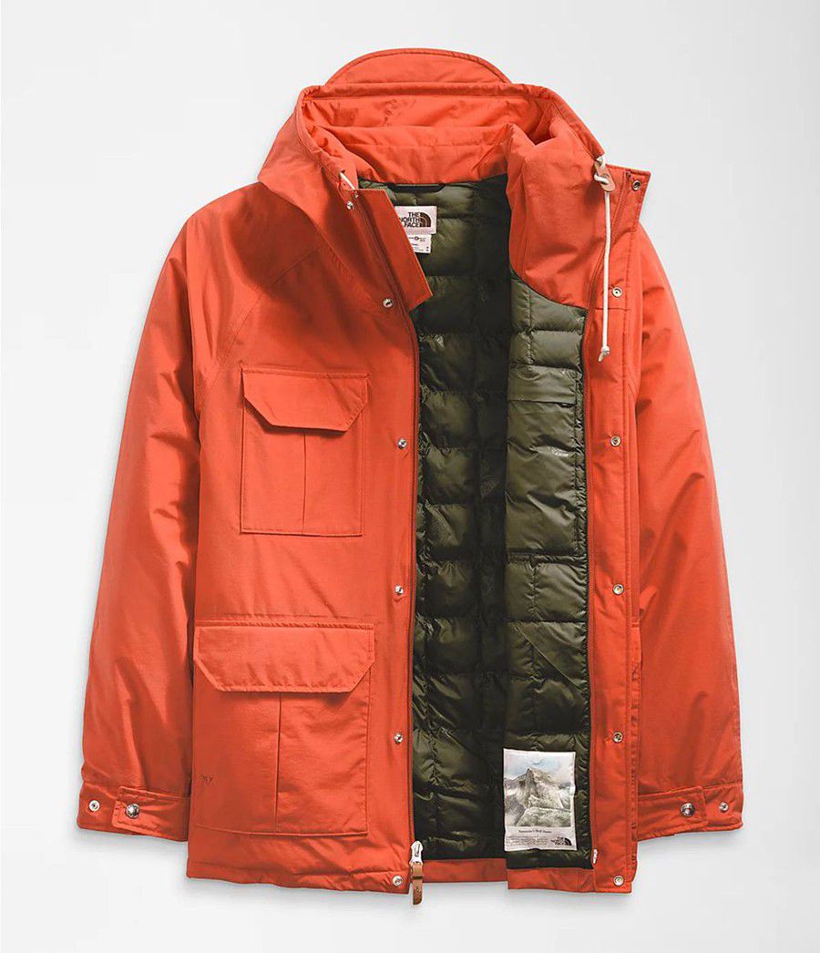 Pánské Parkas The North Face Thermoball Dryvent Mountain Oranžové | EQINBMH-60
