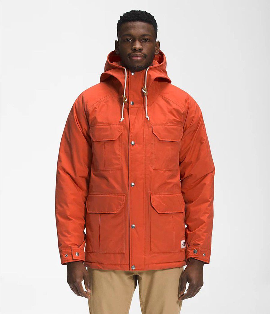 Pánské Parkas The North Face Thermoball Dryvent Mountain Oranžové | EQINBMH-60