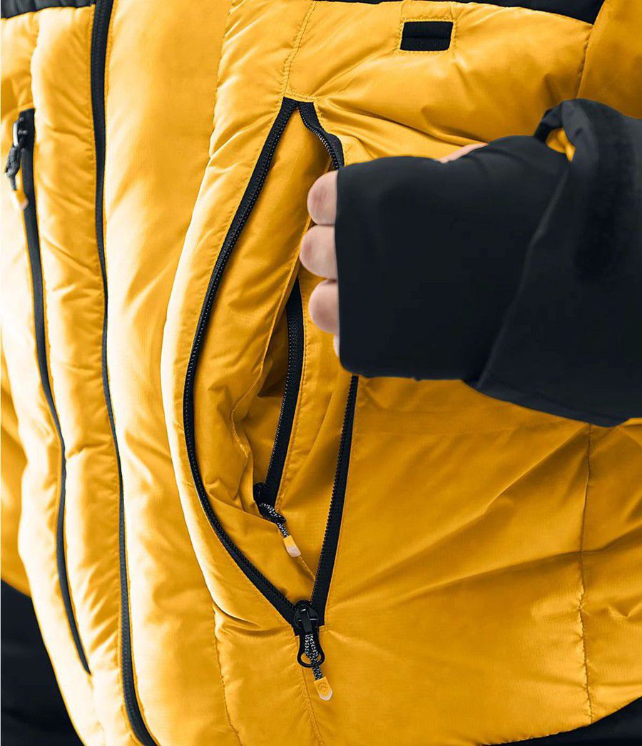 Pánské Péřové Bundy The North Face Himalayan Suit Zlaté Černé | XTKVZRW-27