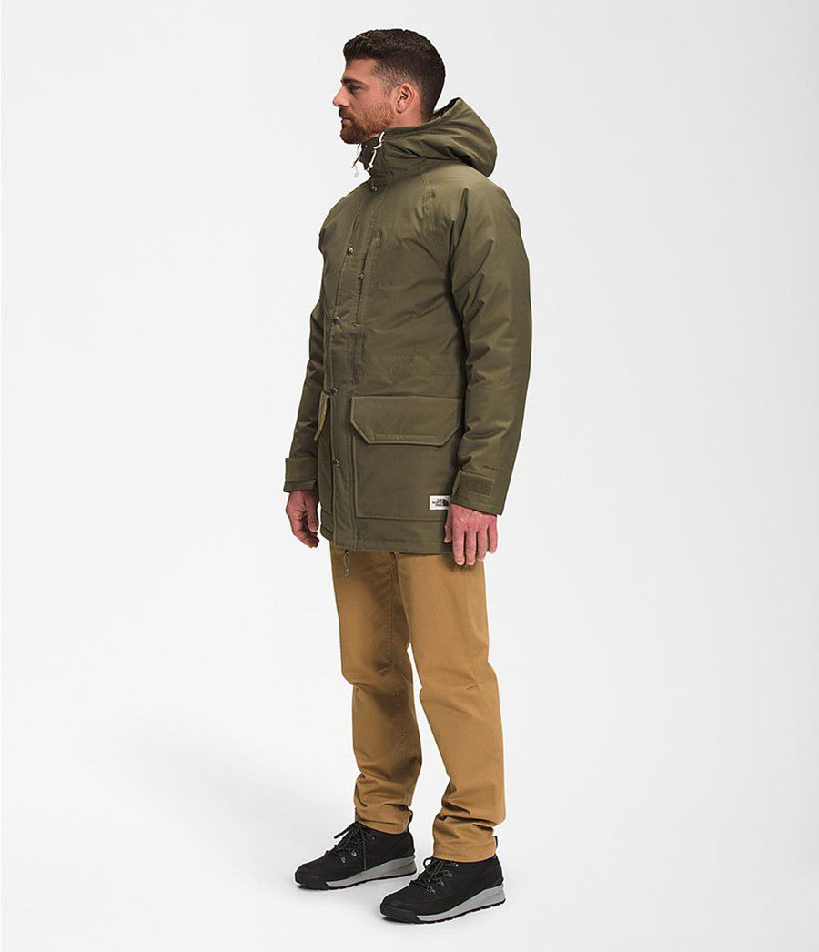 Pánské Péřové Bundy The North Face Snow Olivy Zelené | IERAULC-42