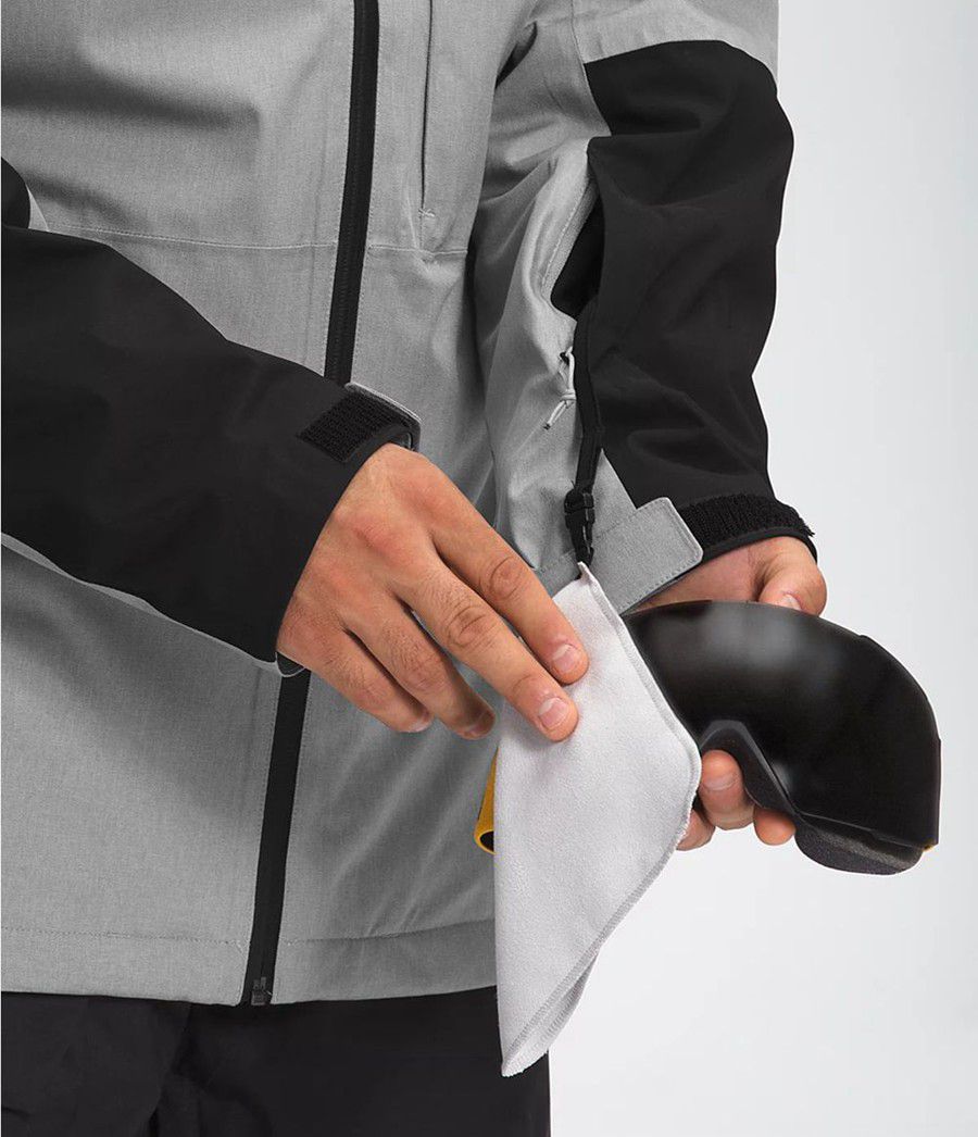 Pánské Péřové Bundy The North Face Thermoball Eco Snow Triclimate® Šedé | YFRGJCK-91