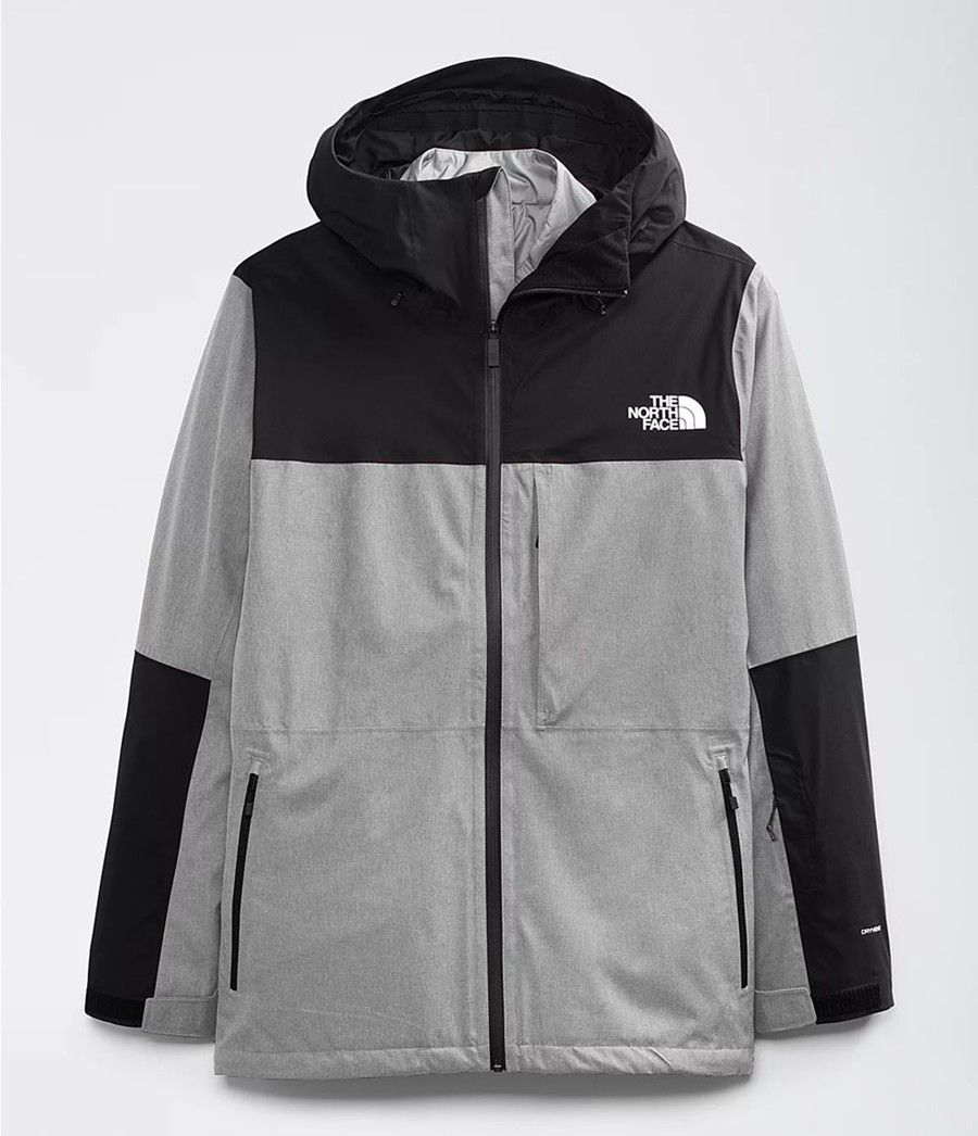 Pánské Péřové Bundy The North Face Thermoball Eco Snow Triclimate® Šedé | YFRGJCK-91