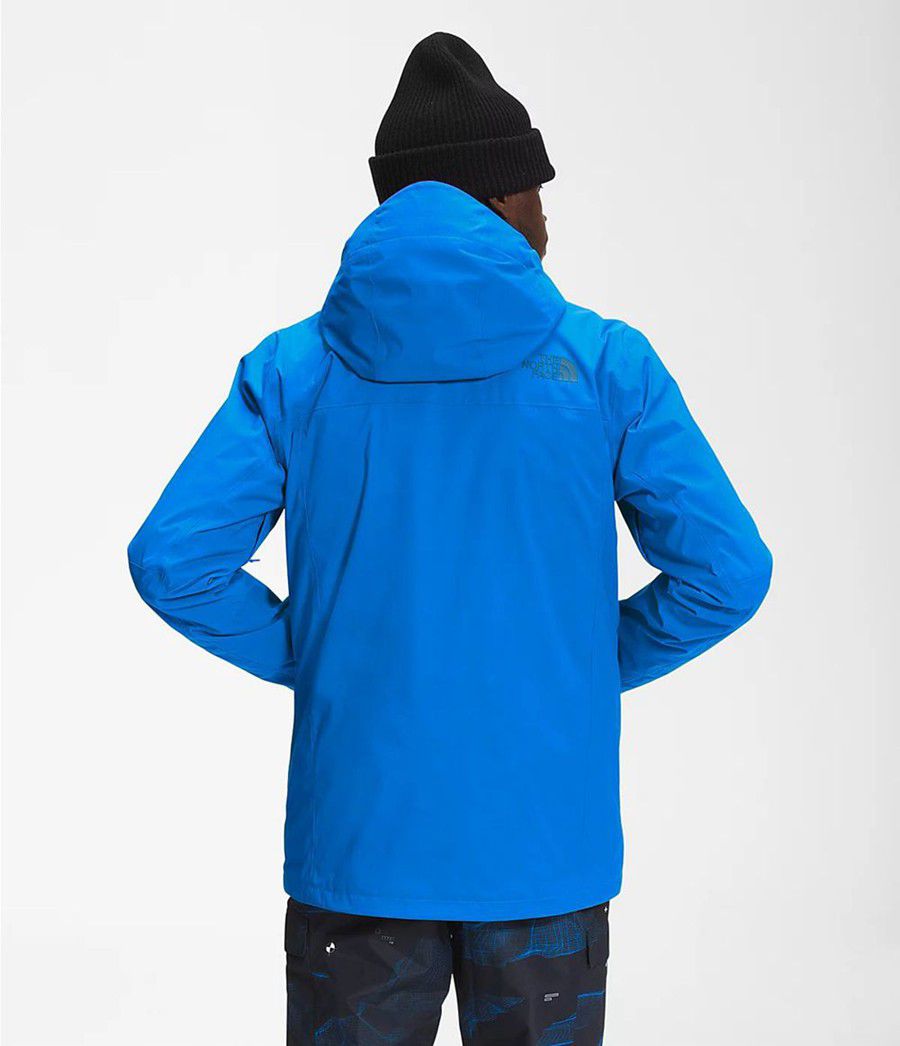 Pánské Péřové Bundy The North Face Thermoball Eco Snow Triclimate® Blankyt | LHUEJFP-09