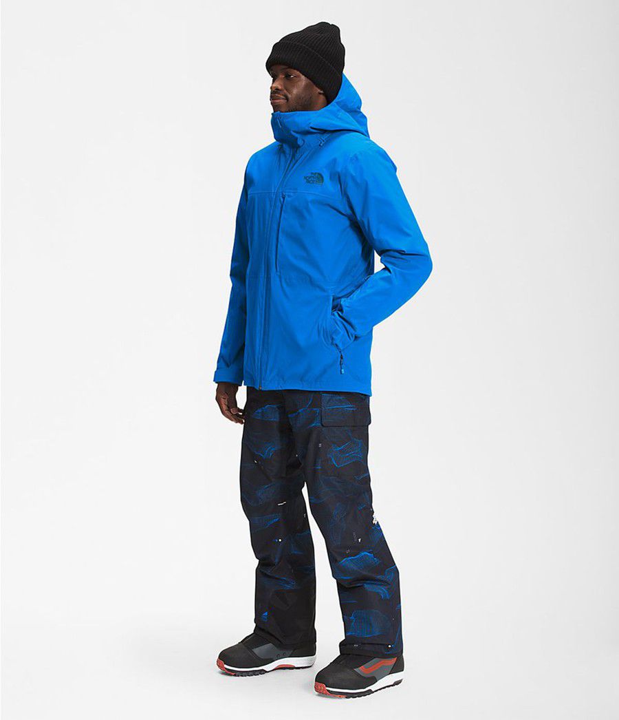 Pánské Péřové Bundy The North Face Thermoball Eco Snow Triclimate® Blankyt | LHUEJFP-09