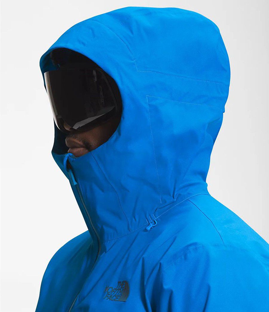 Pánské Péřové Bundy The North Face Thermoball Eco Snow Triclimate® Blankyt | LHUEJFP-09