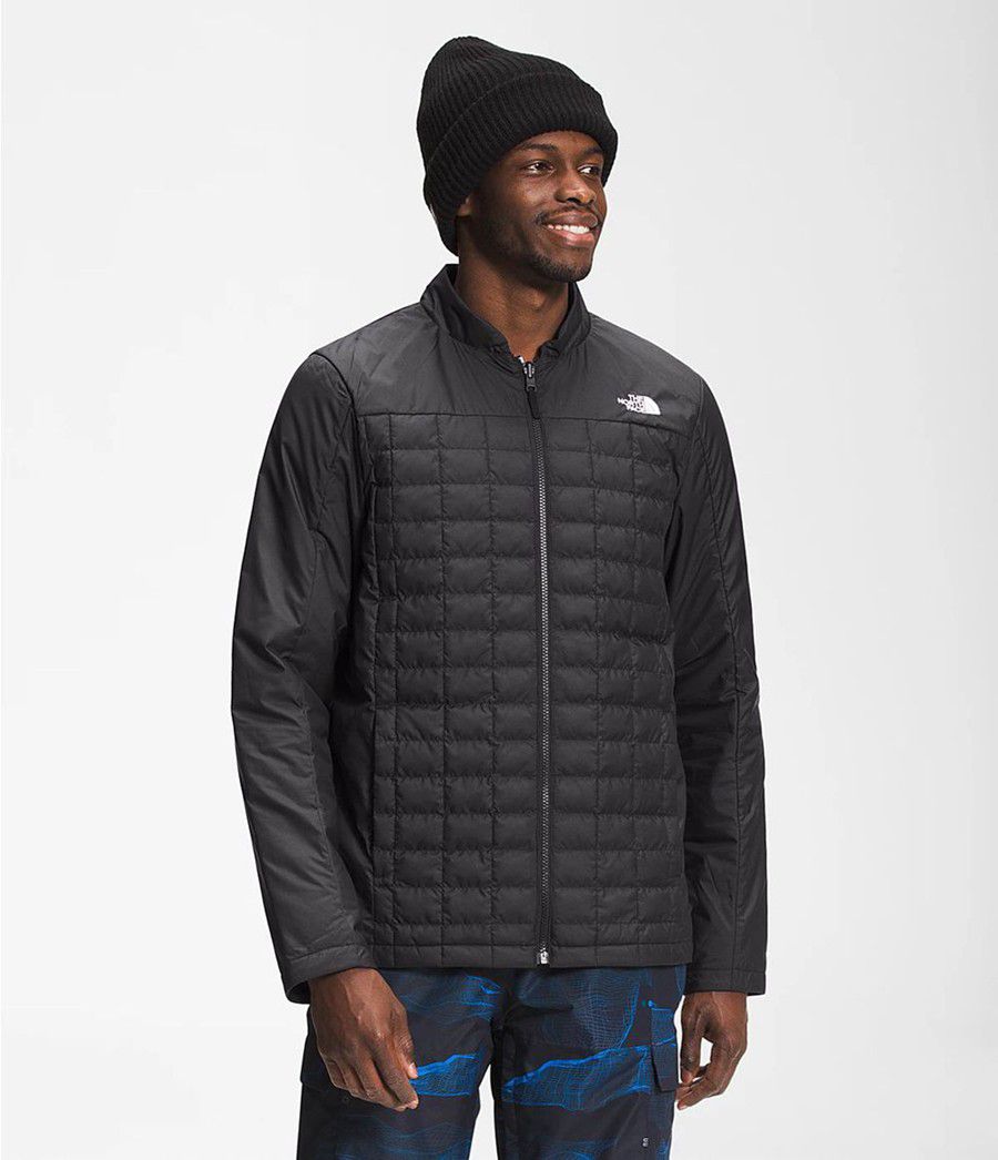Pánské Péřové Bundy The North Face Thermoball Eco Snow Triclimate® Blankyt | LHUEJFP-09