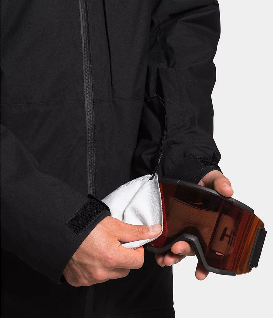 Pánské Péřové Bundy The North Face Thermoball Eco Snow Triclimate® Černé | GSEIJLO-53