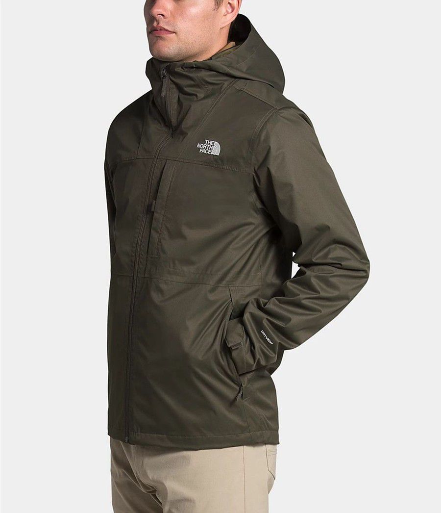 Pánské Rainwear The North Face Arrowood Triclimate® Olivy Zelené | DKCTQZU-39