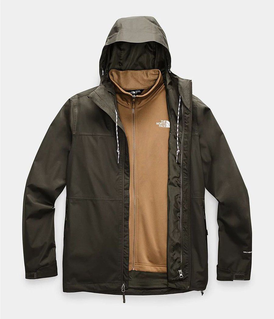 Pánské Rainwear The North Face Arrowood Triclimate® Olivy Zelené | DKCTQZU-39