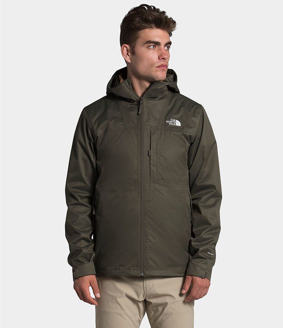 Pánské Rainwear The North Face Arrowood Triclimate® Olivy Zelené | DKCTQZU-39
