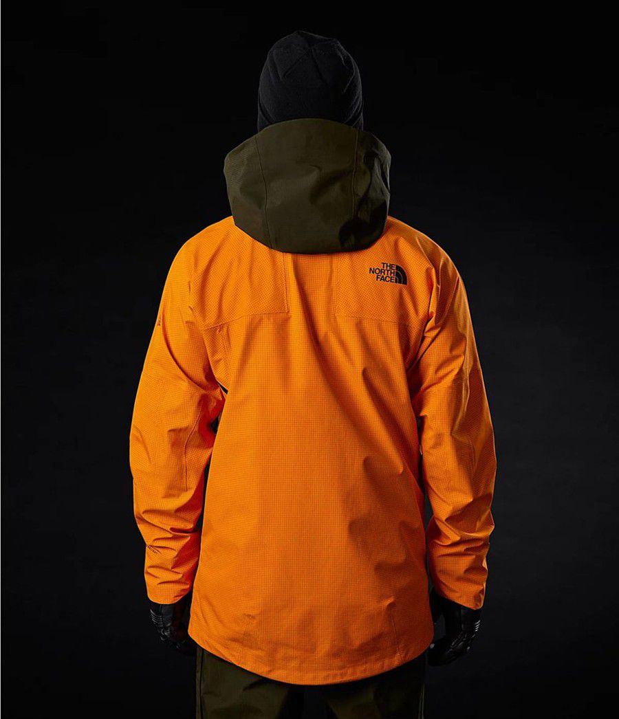 Pánské Rainwear The North Face Brigandine Futurelight Oranžové | BIZFKXE-47