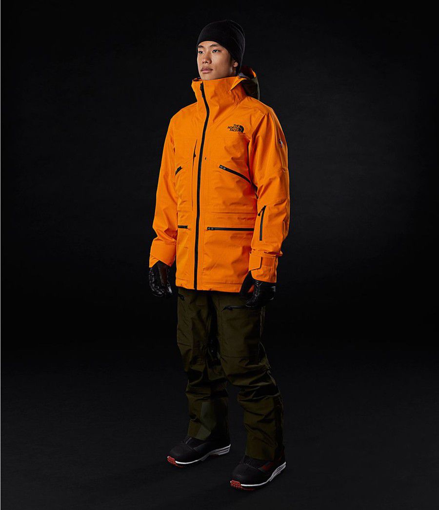 Pánské Rainwear The North Face Brigandine Futurelight Oranžové | BIZFKXE-47