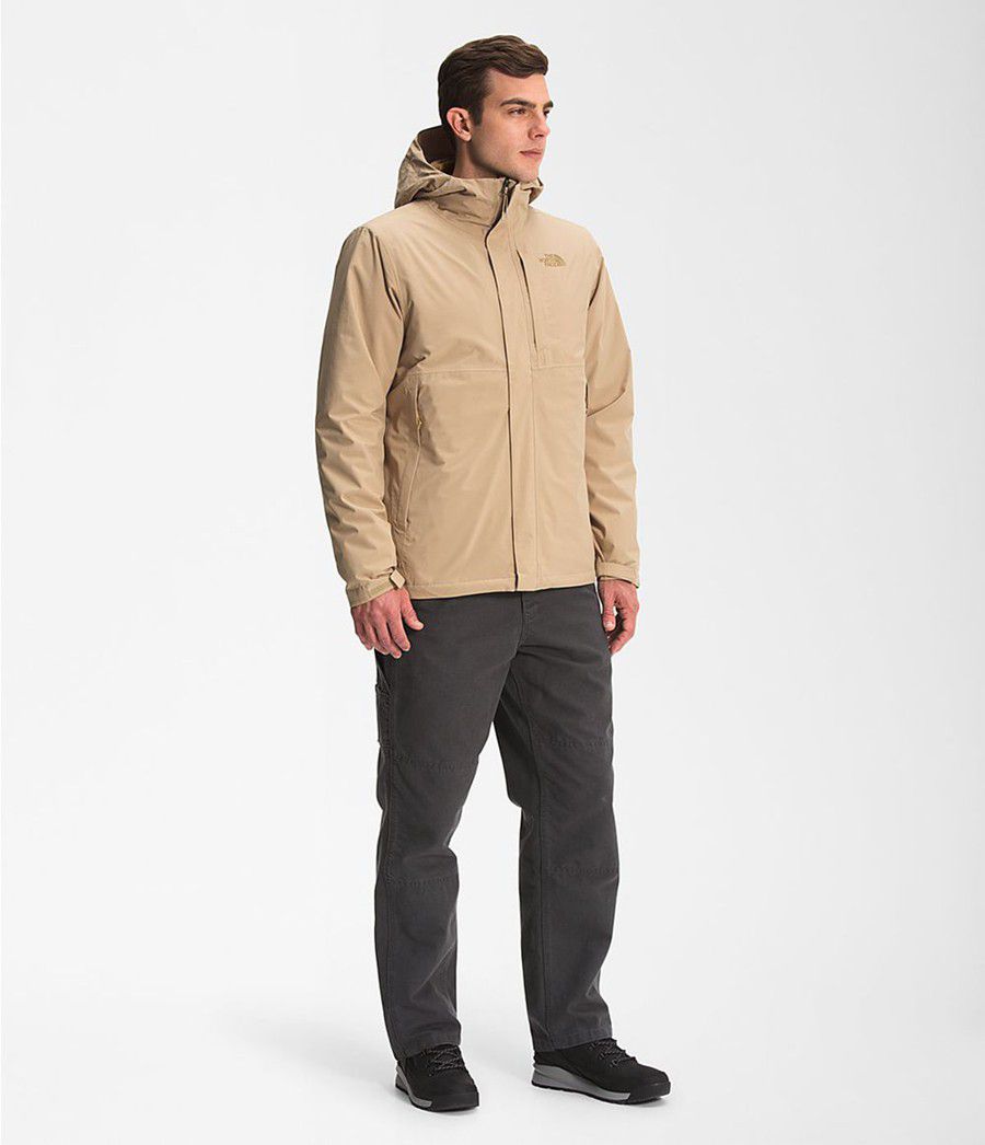 Pánské Rainwear The North Face Carto Triclimate® Hnědé | GXTYMFC-94