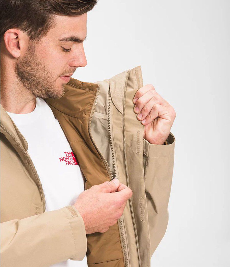 Pánské Rainwear The North Face Carto Triclimate® Hnědé | GXTYMFC-94