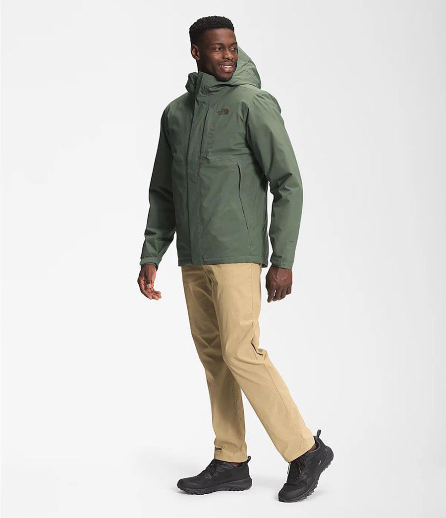 Pánské Rainwear The North Face Carto Triclimate® Zelene | BCGZPON-75