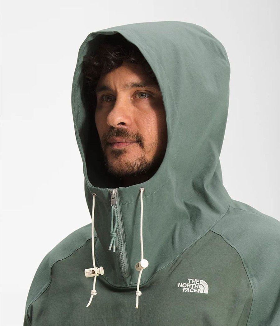 Pánské Rainwear The North Face Class V Pullover Zelene | ZDMANIJ-05