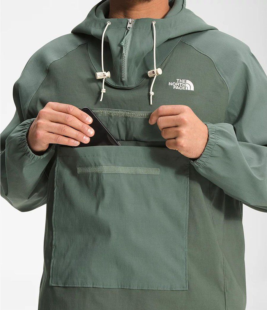 Pánské Rainwear The North Face Class V Pullover Zelene | ZDMANIJ-05