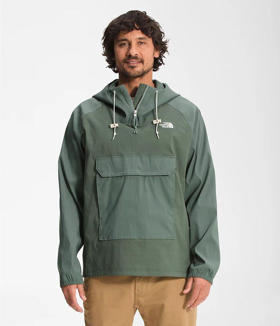 Pánské Rainwear The North Face Class V Pullover Zelene | ZDMANIJ-05