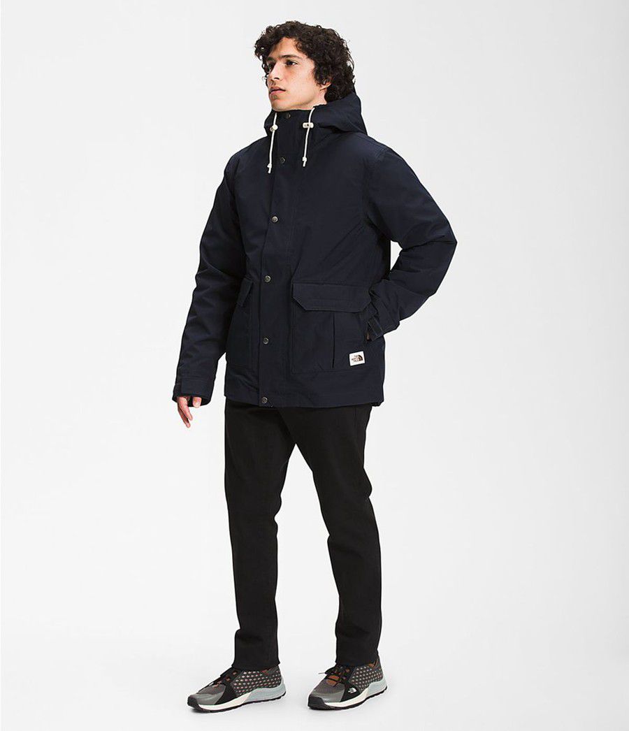 Pánské Rainwear The North Face Fine Pine Tmavě Blankyt | VSZCXJF-70